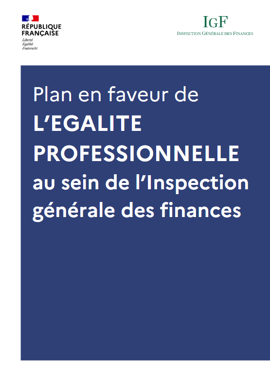 Plan en faveur de l'égalité professionnelle au sein de l'inspection générale des finances