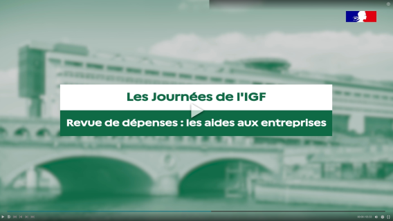 Les Journées de l'IGF - Revue de dépenses : les aides aux entreprises